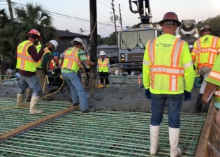Halls River Bridge Concrete Deck Pour II May 2018 