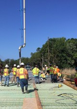 Halls River Bridge Concrete Deck Pour V May 2018 