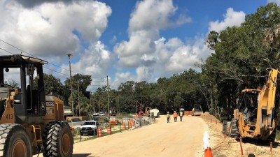 Prepping New Roadway for Paving June 2018
