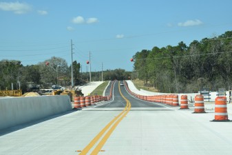 Looking west on Overpass Road between I-75 and Old Pasco Road (photo 2/21/2022)