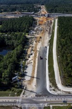 Looking west at Overpass Road reconstruction from Boyette Road to I-75 (11/15/2021 photo)