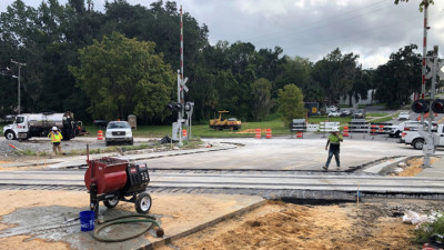 Jefferson Street RR Crossing Replacement Work August 2019