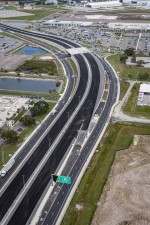 Looking northwest over Roosevelt Blvd. and new SR 686A next to St. Pete-Clearwater International Airport (12-13-2023 photo)
