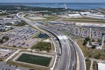 Looking north over SR 686A next to St. Pete-Clearwater International Airport (5-15-2023 photo)