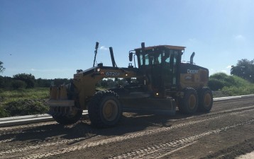 Grading base for new SR 52 near McKendree Road (7/17/2021 photo)