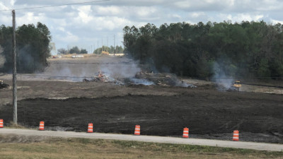Clearing for future roadway --- February 2020