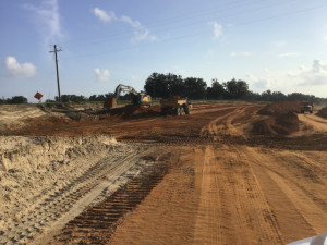Looking east toward Prospect Rd. showing subsoil removal (July 14, 2020 photo)