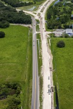 Looking east at SR 52 widening, east of I-75 (7/15/2021 photo)