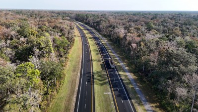 All lanes are now open as seen in this photo looking east over SR 50 (12-5-2025 photo)