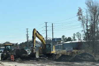 Construction at the south end of the project (2-5-2026 photo)