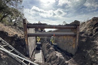 Drainage construction (1-29-2025 photo)