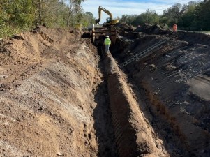 Drainage construction (1-2-2025 photo)