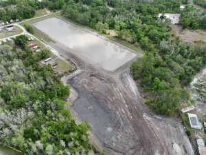 A storm water drainage pond (4-2-2026 photo)