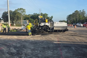 Paving at the Rock Ridge Road intersection (4-26-2026 photo)
