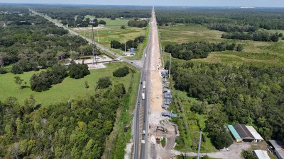 North end of the project at the CR 54 intersection (8-29-2025 photo)