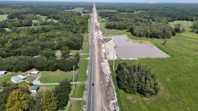 Looking northwest over US 98 south of CR 54 (8-29-2025 photo)