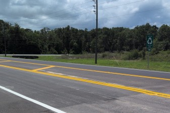 Transition between older and new pavement (5-28-2026 photo)