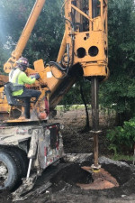 I-75 Drill Shaft Installation Work June 2020