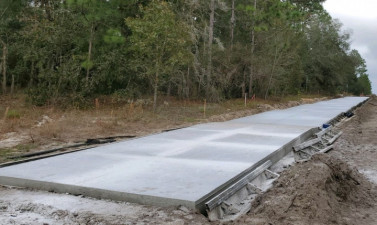 New concrete trail section (11/20/2020 photo)