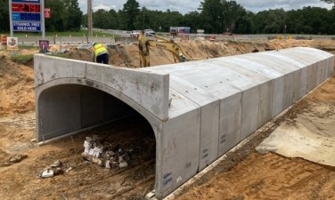 All underpass precast concrete segments are installed (6/25/2021 photo)
