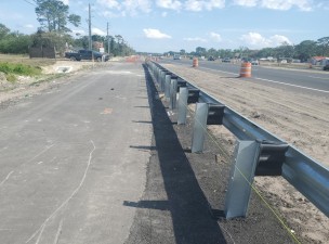 Guardrail installation (4.3.2023 photo)