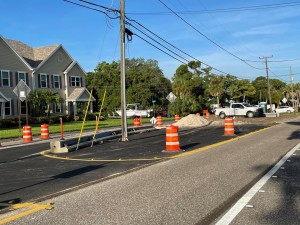 Alt US 19 (Palm Harbor Blvd) Roundabout at Florida Avenue (August 2022)