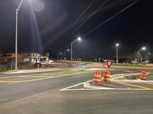 New street lighting makes the intersection of US 98 and Citrus Way safer at night (2/3/2023 photo)