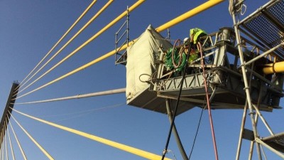 I-275 (Sunshine Skyway Bridge) Cable Painting (August 2022)