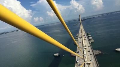 I-275 (Sunshine Skyway Bridge) Cable Painting (June/July 2022)