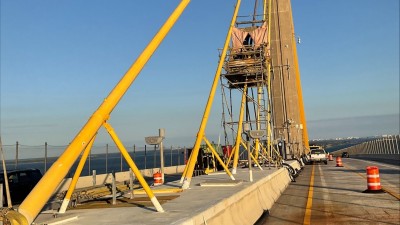 I-275 (Sunshine Skyway Bridge) Cable Painting (October 2023)