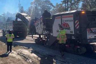 Milling asphalt (1-9-2025 photo)