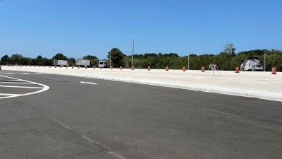 I-75 Southbound Rest Area parking lot expansion Hillsborough County (April 2022)
