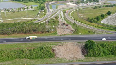 I-75 Southbound Rest Area parking lot expansion Hillsborough County - May 2021