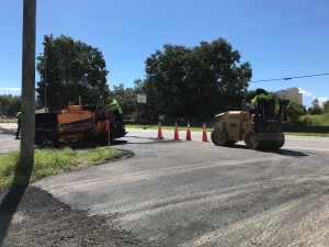 Paving a driveway connection to N. Turkey Oak Drive, just north of SR 44 (9/21/2021 photo)