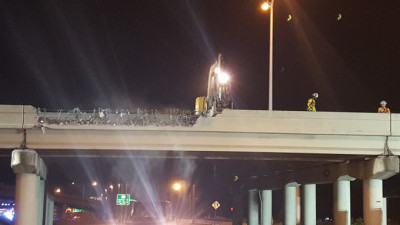 Demolition of interstate 275 bridge over Memorial Blvd.