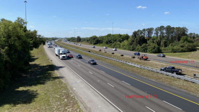 Placing sod along southbound I-75 median - March 2021