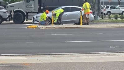 Image showing signing installation work on SR 60 in Brandon (Photo July 2026)