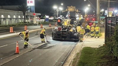 Image showing paving operations on SR 60 west of Parson Road (Photo June 2026)