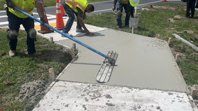 Image showing sections of sidewalk replacement work along SR 553 (Park Road) from US 92 (Baker Street) to north of I-4 (July 2026)