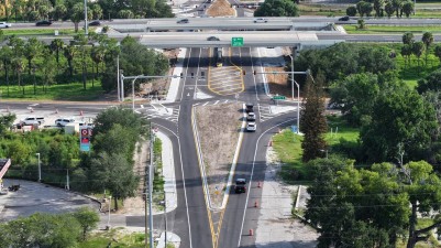 New traffic signal at Branch Forbes Road under I-4 looking north (Photo June 2026)
