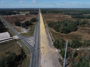 Looking north over US 98 at CR 54 (12-3-2025 photo)