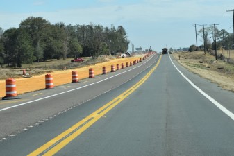 Widening for new northbound US 98 lanes approaching Old Lakeland Highway (2-5-2026 photo)