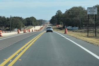 Looking south on US 98 approaching Janmar Road (2-5-2026 photo)