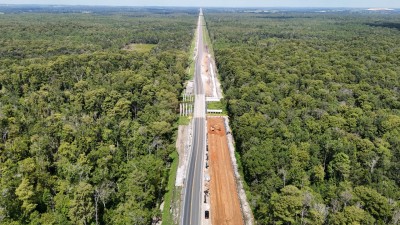 Looking northwest over US 98 at the Hillsborough River (8-30-2025 photo)