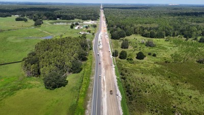 Looking northwest over US 98 north of CR 54 (8-30-2025 photo)