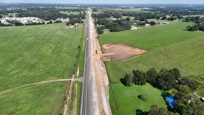 Looking northwest over US 98 south of Francis Drive (8-30-2025 photo)