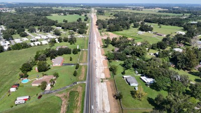 Looking northwest over US 98 in the Hamp Drive area (8-30-2025 photo)