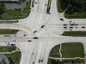 SR 60 at SR 39 intersection showing new concrete travel lanes (Photo August 2026)