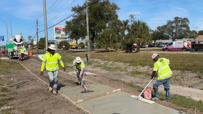 US 301 New Concrete Intersection at Gibsonton Drive and Repaving from Whitt Road to Rivercrest Drive (November 2025)