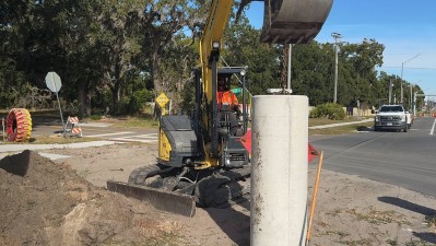 US 301 New Concrete Intersection at Gibsonton Drive and Repaving from Whitt Road to Rivercrest Drive (November 2025)